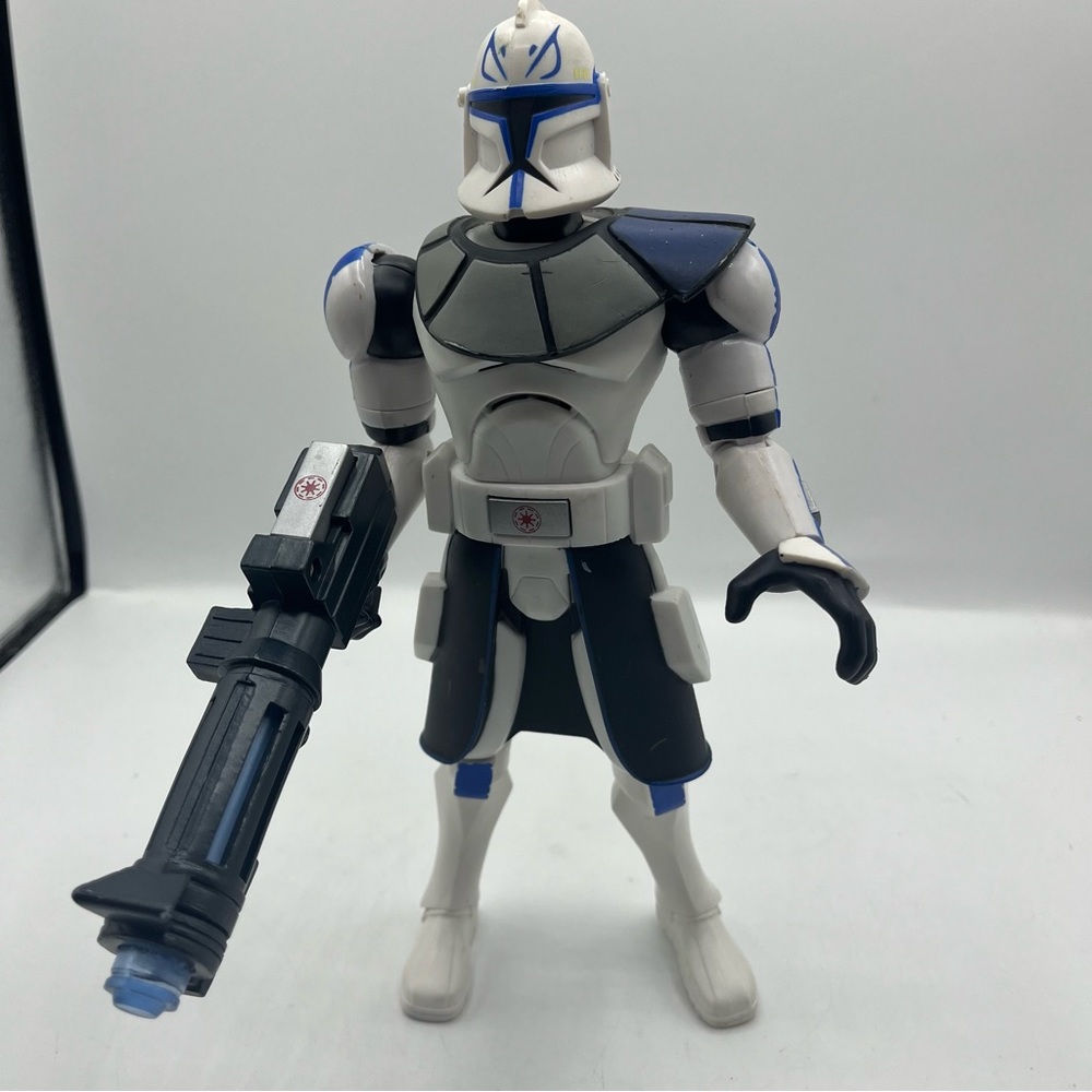 2009 HASBRO Star Wars 10" Figure COMMANDER REX CLONE Trooper Tested Working